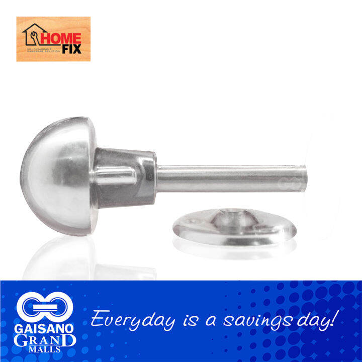 HOMEFIX Floor Mount Door Stopper, Round Stainless Steel Doorstop with