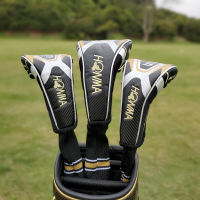 HONMA แบรนด์ Beres Golf Club Fairway Wood Hybrid UT พัตเตอร์ (ปิด) Headcover คุณภาพระดับพรีเมียมสำหรับกอล์ฟคลับป้องกันกีฬากอล์ฟคลับอุปกรณ์เสริม