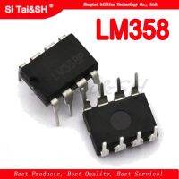 10ชิ้น Lm358 Lm358p Dip-8ออปแอมป์-แอมป์ Op Dual Op Amp