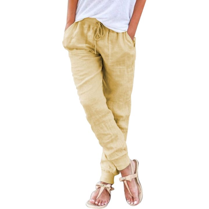 women-loose-pants-casual-solid-elastic-waist-trousers-plus-size-2xl-sweatpants-harem-trousers-summer-pantalon-femme-streetwear