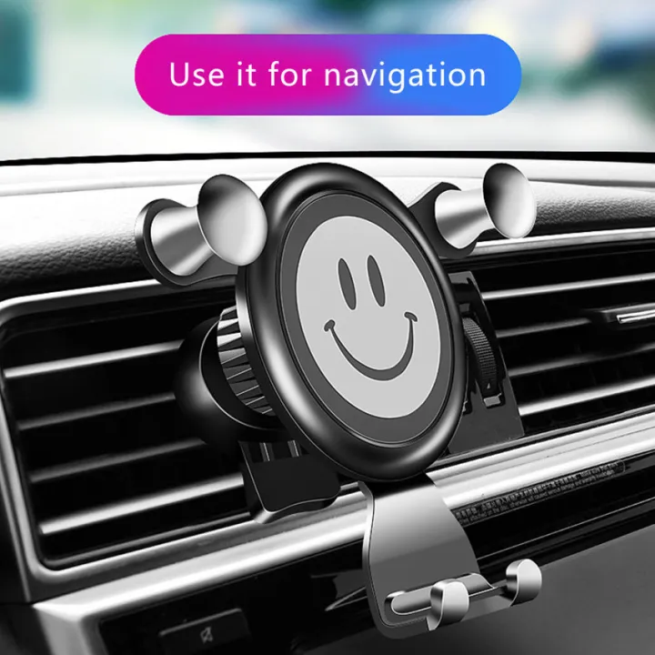 Automotive Device Mount Car Phone Holder Air Outlet Gravity Bracket Car