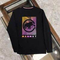 MAMMUT เสื้อสเวตเตอร์ผู้ชายผ้าฝ้ายคอกลมแท้,เสื้อสเวตเตอร์แขนยาวอเนกประสงค์แฟชั่นสไตล์สำหรับผู้หญิงและผู้ชายการพักผ่อนกลางแจ้งฤดูใบไม้ผลิและฤดูใบไม้ร่วง