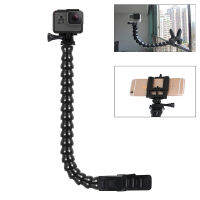 ขากรรไกร F LEX หนีบเมาปรับคอห่านสำหรับ Gopro ฮีโร่11 10 9 8 7 6 5สำหรับไปโปร AKASO SJCAM EKEN DJI การกระทำ2 3อุปกรณ์เสริม