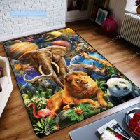 tiger Carpet Room Decor Sofa Table animal Rug Mat mats for floor Anti Slip large rug Chair Cushion Picnic/yoga matRap Monster a1