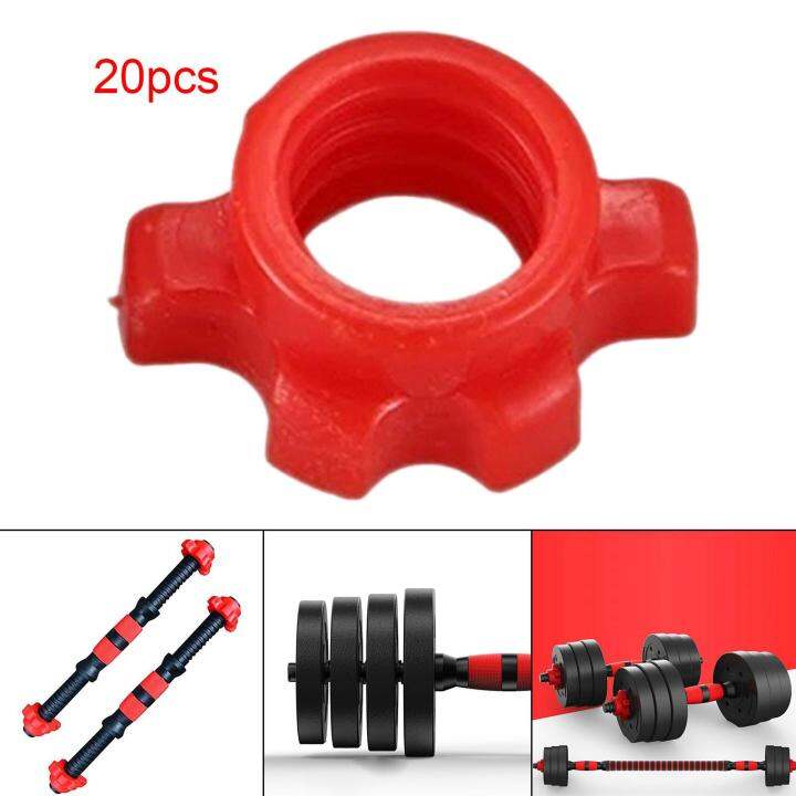 DYNWAVE 20x Dumbbell Bar Nut, Fixing Screws Lifting Clip Nuts, Dumbbell