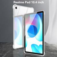 Case For OPPO Realme Pad 10.4 Cover Tablet Protective Soft TPU Airbags Cover Shockproof RealmePad 2021 RMP2102 10.4 inch Funda Rechargeable Flashlight