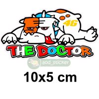 สติ๊กเกอร์หมา 46 the docterงานอิงค์หมึกญี่ปุ่น ขนาด 10x5 cm