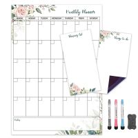 Magnetic Monthly Weekly Planner Calendar whiteboard Dry Erase Board Fridge Sticker Erase Marker Drawing message Board for Notes