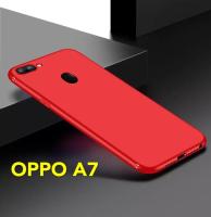 Case OPPO A7 / A5S / A12 เคสโทรศัพท์ ออปโป้ a7 เคสนิ่ม tpu เคสสีดํา สีแดง เคสซิลิโคน Oppo A7 สวยและบางมาก