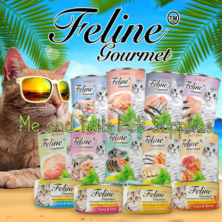 Feline Gourmet Cat food in Can 400g/80g by Pet Plus Lazada PH