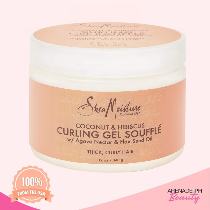 Shea Moisture Coconut And Hibiscus Curling Gel Souffle With Agave Nectar And Flax Seed Oil 12 Oz 9641