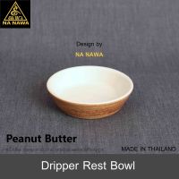 NA NAWA Ceramic Dripper Rest Bowl-Peanut Butter