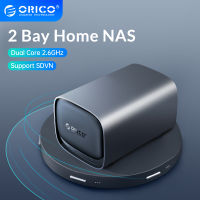 ORICO 2-Bay NAS 4GB X86 Dual Core Network Attached Storage Media Server เซิร์ฟเวอร์เก็บข้อมูลบนคลาวด์ส่วนตัวสำหรับบ้าน/ที่ทำงาน