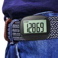 เดิน Pedometer คลิปบนเคาน์เตอร์ขั้นตอนที่มีคลิปในตัว55มิลลิเมตรหน้าจอขนาดใหญ่ที่มีนาฬิกาขั้นตอนที่ถูกต้องเคาน์เตอร์เดินระยะทาง