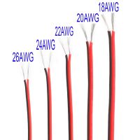 5m Electrical Wire 2 Pin LED Strip Cable Red Black 5V 12V 2 Core JST Flexible Extension Cable For Lamp Bulb Light Automotive