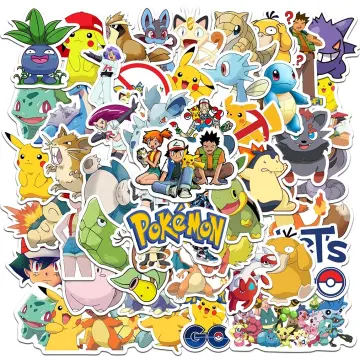 Pokemon Stickers, Cute Pokemon Stickers, Anime Stickers, Waterproof, 50  Sheets