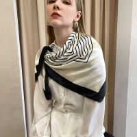 90*90cm Fashion Scarves Women Shawl Silk Satin Hijab Female Bandana Square Ladies foulard wrap pareo headcloth kerchief muffler