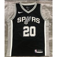 Most popular hot pressed nba San Antonio Spurs No.20 Ginobili black basketball jersey