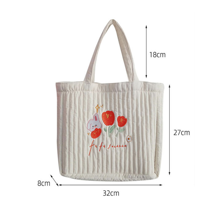 tote-bag-students-in-class-simple-hot-flower-design-tulip-handheld