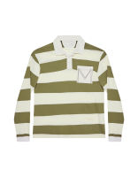 [MOO 3/21] Striped Rugby Polo Shirt เสื้อยืดลักบี้ แขนยาว ลายทาง