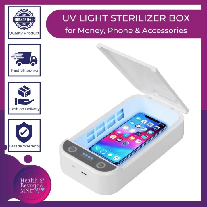 Portable UV Light Sterilizer Box, Ideal as Money Sanitizer, Phone