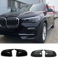 【car parts】 M ดูคาร์บอนไฟเบอร์สำหรับ BMW X4 G01 X3 G02 X5 G05ด้านข้างกระจกมองหลังฝาครอบหมวก2018 2019 2020