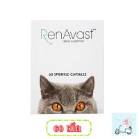 RenAvast CAT (60 แคปซูล) อาหารเสริม บำรุงไตแมว แมวป่วยโรคไต ไตเสื่อม ค่าไตขึ้น บำรุงระดับเซลล์ 60 แคปซูล ทะเบียนอาหารสัตว์เลขที่ 0208580014