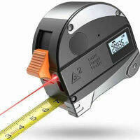 40M เลเซอร์วัดเทป Retractable Digital Electronic Roulette Stainless Tape Measure เครื่องมือวัดหลายมุม-NHJ MALL