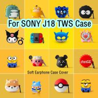 READY STOCK!  For SONY J18 TWS Case Cool Cartoon Pattern for SONY J18 TWS Casing Soft Earphone Case Cover