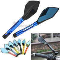 CNC Aluminum Motorcycle Rear View Mirrors Blue Anti-glare Mirror For Honda Hornet 600 CB 600F 900F 250F 300F 650F X4 CBF600