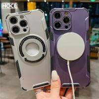 เคสตัวยึดตัวจับไฮบริดสแตนด์เกราะทหารของ HOCE สำหรับ iPhone 15 11 12 13 14 Pro Max 14 15 Plus Magsafe