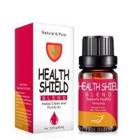 Health Shield 100% Pure Essential Oil Blend 10 ml. น้ำมันหอมระเหยแท้ผสมสูตรพิเศษ กลิ่นเฮลธ์ชิลด์ - น้ำมันหอมธรรมชาติ น้ำมันหอมอโรม่า อโรมาออย ใช้กับ เครื่องพ่น เตาอโรม่า สปา นวดผิว ออยโอโซน by Natural Supplies