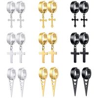 9 Pairs Stainless Steel Hoop Earrings Men 39;s and Women 39;s Ear Clips Huggie Non Perforated Magnetic Earrings Set