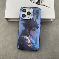 anime comic Characters electroplating hot silver Phone Case For iPhone 14 Pro Max 13 ProMax 12 12Pro 11 Shockproof Phone soft border hard case Mobile phone protective case blue