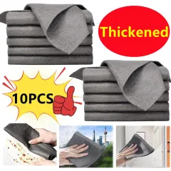 Thickened Magic Cleaning Cloth, Microfiber Glass Cleaning Cloth Rags,  Reusable Cleaning Cloths Tw