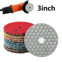 1pc 3 Inch Diamond Dry Polishing Pad Sharp Type For Granite Marble Sanding Disc Flexible Pad For Grinding Polishing Cleaning Cleaning Tools