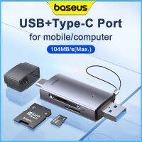 Baseus Card Reader USB-A Type C ถึง Sd/tf Card USB 3.0การถ่ายโอนข้อมูลอย่างรวดเร็วสถานะการทำงานได้อย่างรวดเร็วสำหรับโทรศัพท์คอมพิวเตอร์แท็บเล็ตแล็ปท็อป