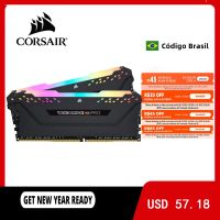 CORSAIR แผงวงจร Pc4 Ddr4 8GB 3000MHz RGB PRO สนับสนุน DIMM Desktop Memory 8G 16G 3000Mhz 3200Mhz 3600Mhz 16Gb Ram