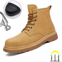 Winter Work Safety Shoes Men Safety Boots Steel Toe Shoes Anti-smash Anti-stab Work Shoes Sneakers Male Work Boot Indestructible