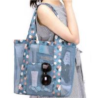 Mode Shop Oxford Cloth Womens Flower Lightweight Travel Storage Bag Large Capacity Casual Beach Bag
