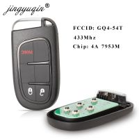 【☊HOT☊】 haokao5 อะไหล่3ปุ่มกุญแจรีโมทอัจฉริยะ433Mhz Gq4-54t 4a สำหรับ Jeep Dodge Ram 1500 2500ชิป Pcf7953m 3500