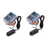 2X XK-W1099 Dual Digital Thermostat Humidistat Egg Incubator Temperature Humidity Controller Regulator 110V-220V