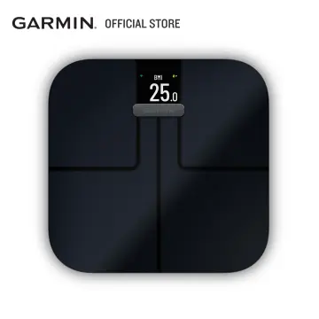 Garmin Index S2, Smart Scale with Wireless Connectivity, Measure Body Fat,  Muscle, Bone Mass, Body Water% and More, Black (010-02294-02)