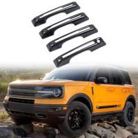 อุปกรณ์เสริมรถยนต์พอดีสำหรับ Ford Bronco CX430สปอร์ต2022ฝาครอบมือจับประตูด้านข้าง2021ฝาครอบสติกเกอร์ตกแต่ง4ชิ้นชิ้นส่วนภายนอก