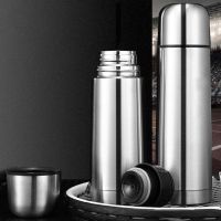 ☇▬✉ Portable Dual-layer Coffee Bottle Vacuum Flask Tea Water Cup Thermal Jug Mug Tea Travel Mug Thermo Bottle Thermoses For Hot