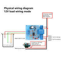 12VDC ตัวควบคุมระดับน้ำ12V โมดูลตัวควบคุมระดับน้ำ AC &amp;lt;250V DC &amp;lt;30V ส่วนประกอบไฟฟ้า PCBบอร์ดสำหรับ