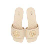 SHU PALETTE SOFT SIGNET ON RIVIERA SANDALS - NUDE รองเท้าแตะ