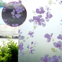 60X200cm Bath Door Bedroom PVC Frosted Glass Window Film Sticker Privacy Flower Waterproof Adhesive Glass Sticker for Home Decor