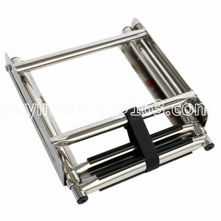 2 Sections High Strength Slide Rail, Stainless Steel Deck Ladder