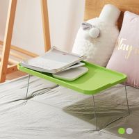 [Kuaile home furnishing]โต๊ะแล็ปท็อปแบบพับได้โต๊ะเตียงขนาดกะทัดรัดอาหารเช้าเสิร์ฟเตียงถาดยืนโต๊ะอ่านหนังสือพร้อมที่วางแก้วโต๊ะปิกนิกน้ำหนักเบา